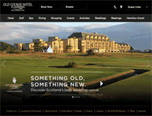 Tablet Screenshot of oldcoursehotel.co.uk